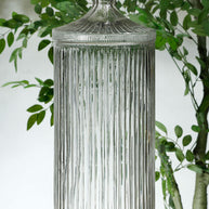 צנצנת+מכסה HEND MADE GLASS