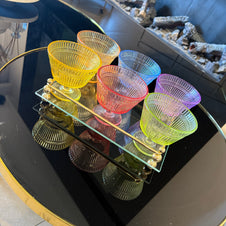 סט גביעי גלידה צבעוניים