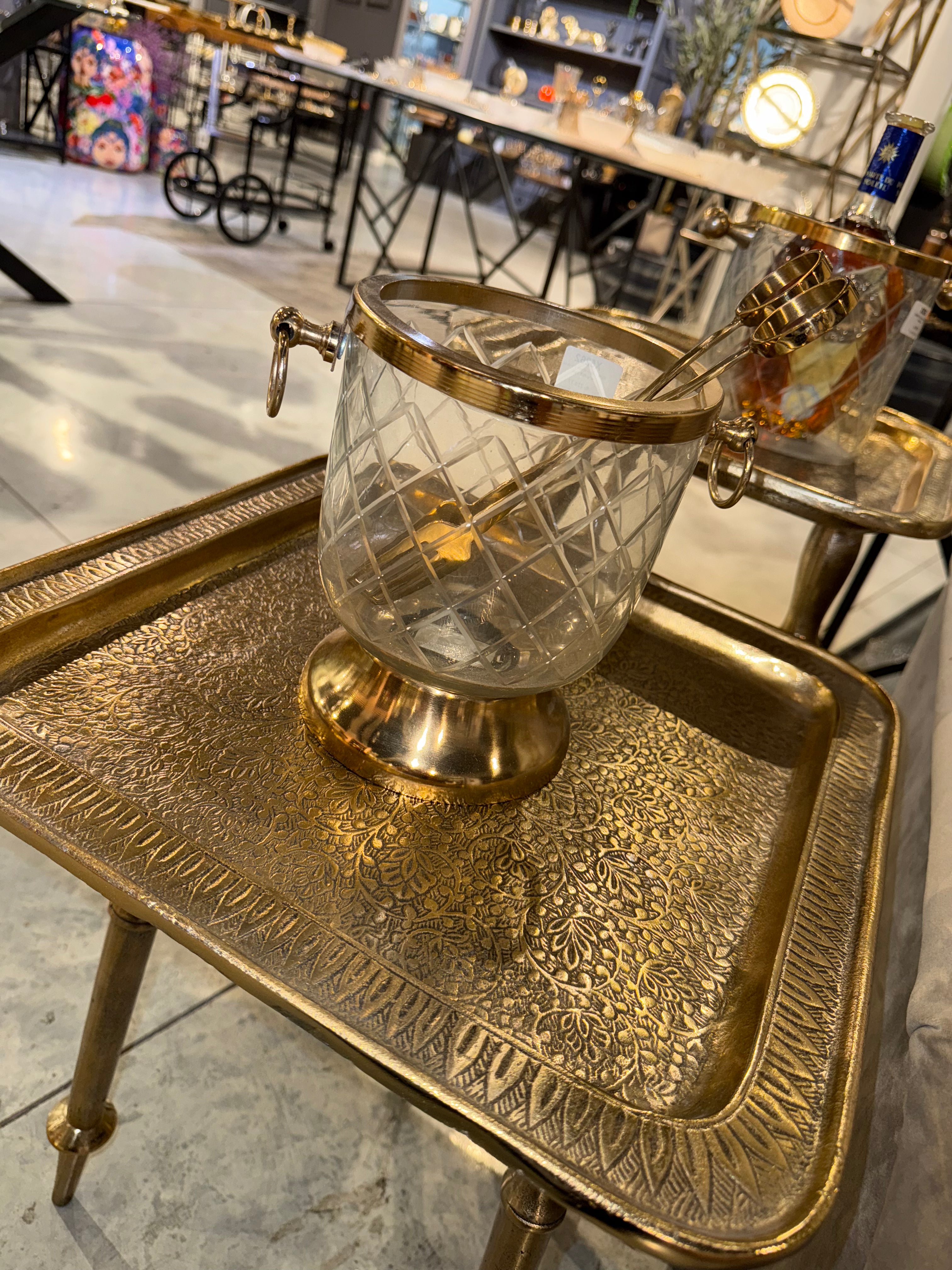 כלי לקרח זכוכית