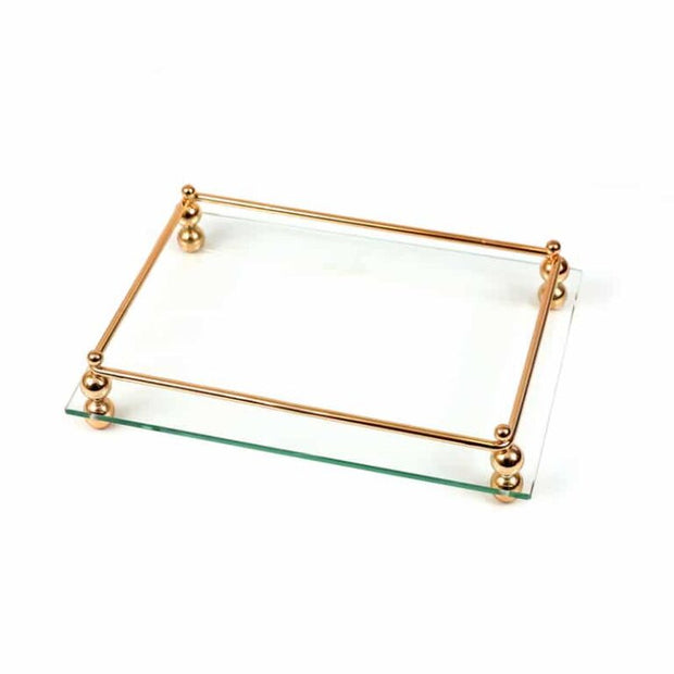 מגש מראה כדורים זהב