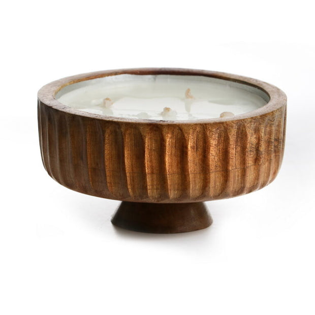 נר ריחני neroli jasmine עץ על רגל קוטר 18 גובה 9.5 ס”מ