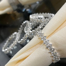 סט חבקים למפיות יהלומים